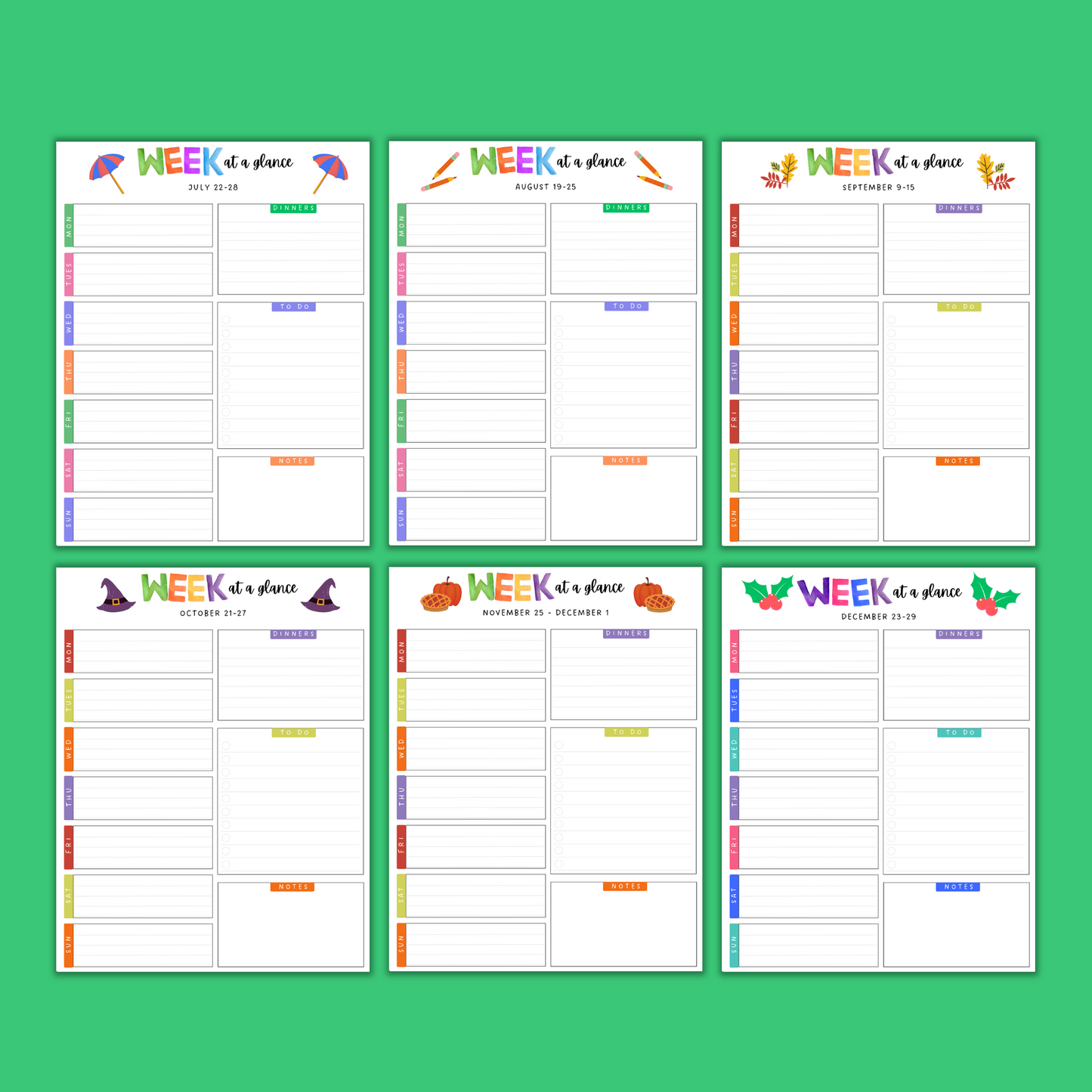 2025 Printable Calendar Bundle