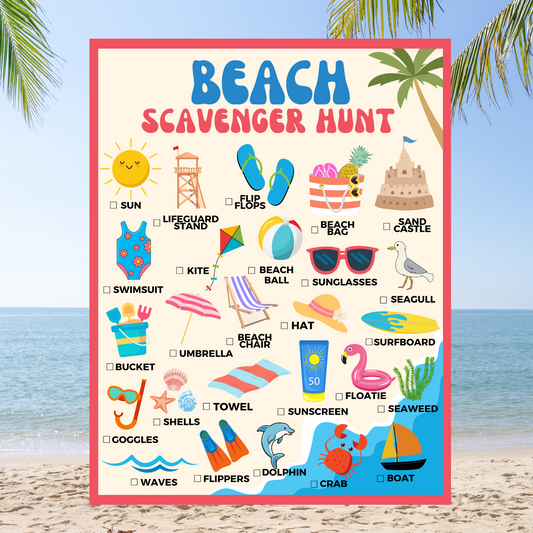 Beach Day Scavenger Hunt