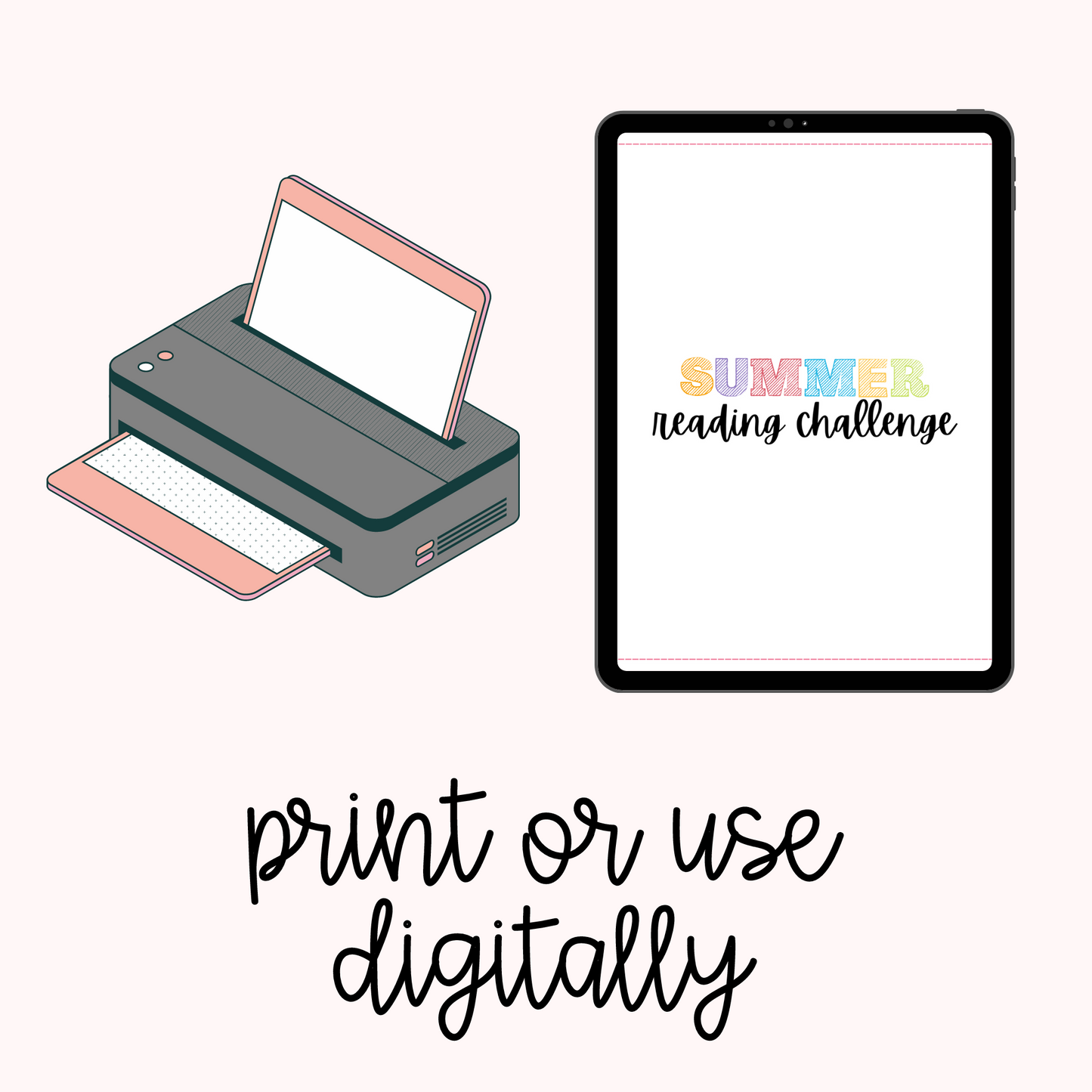 Summer Reading Challenge Printables for Kids