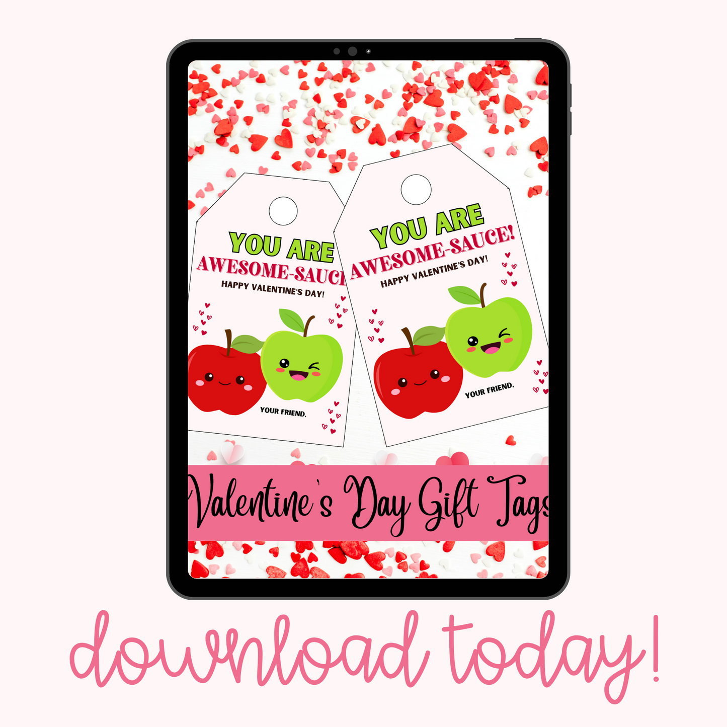 Valentine's Day Gift Tags - You Are Awesome-Sauce!