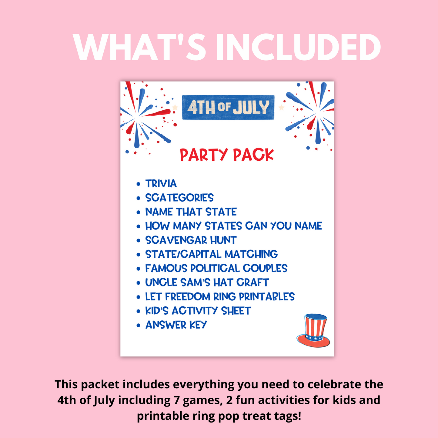 4th of July Party Games and Activities