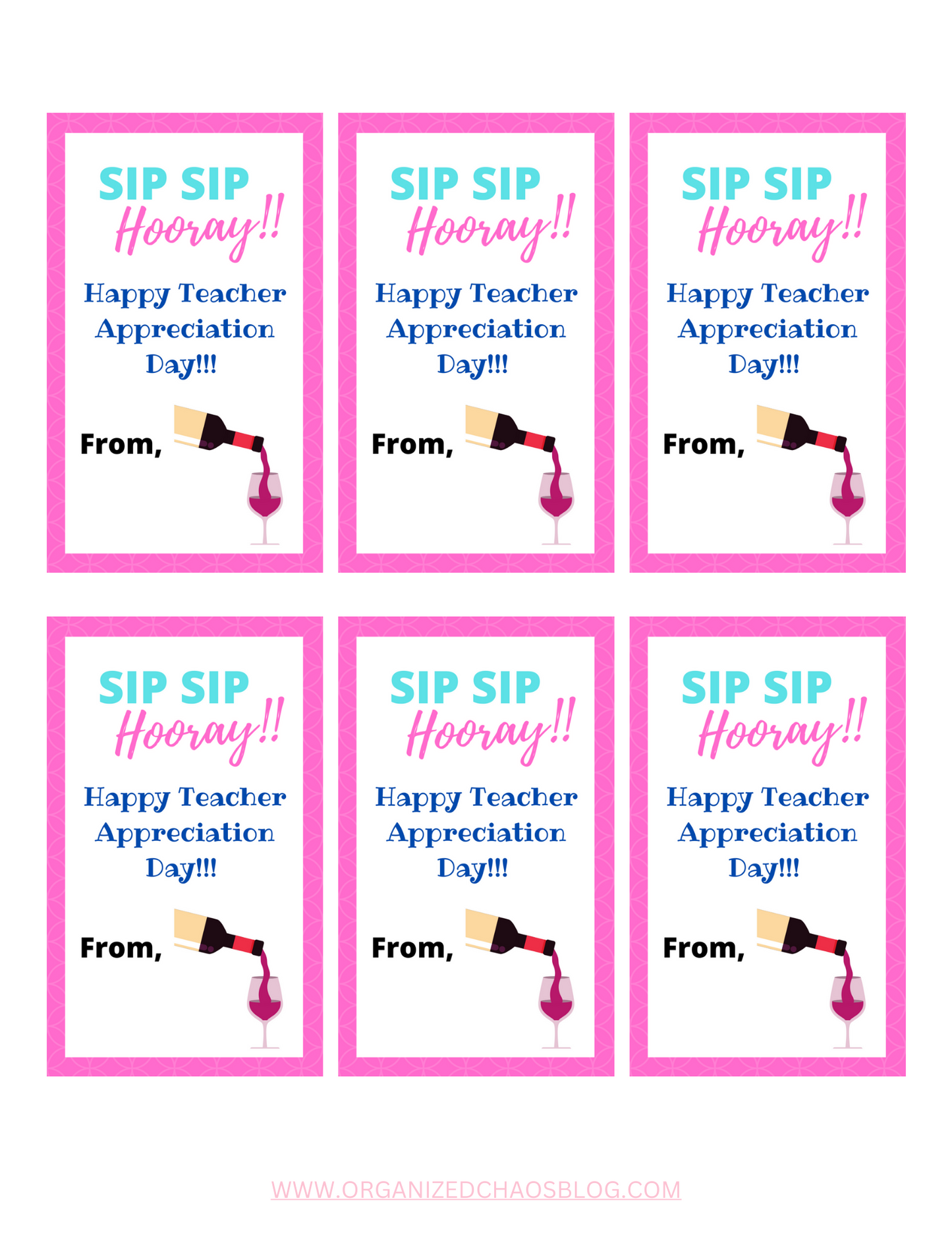 Teacher Appreciation Gift Tags