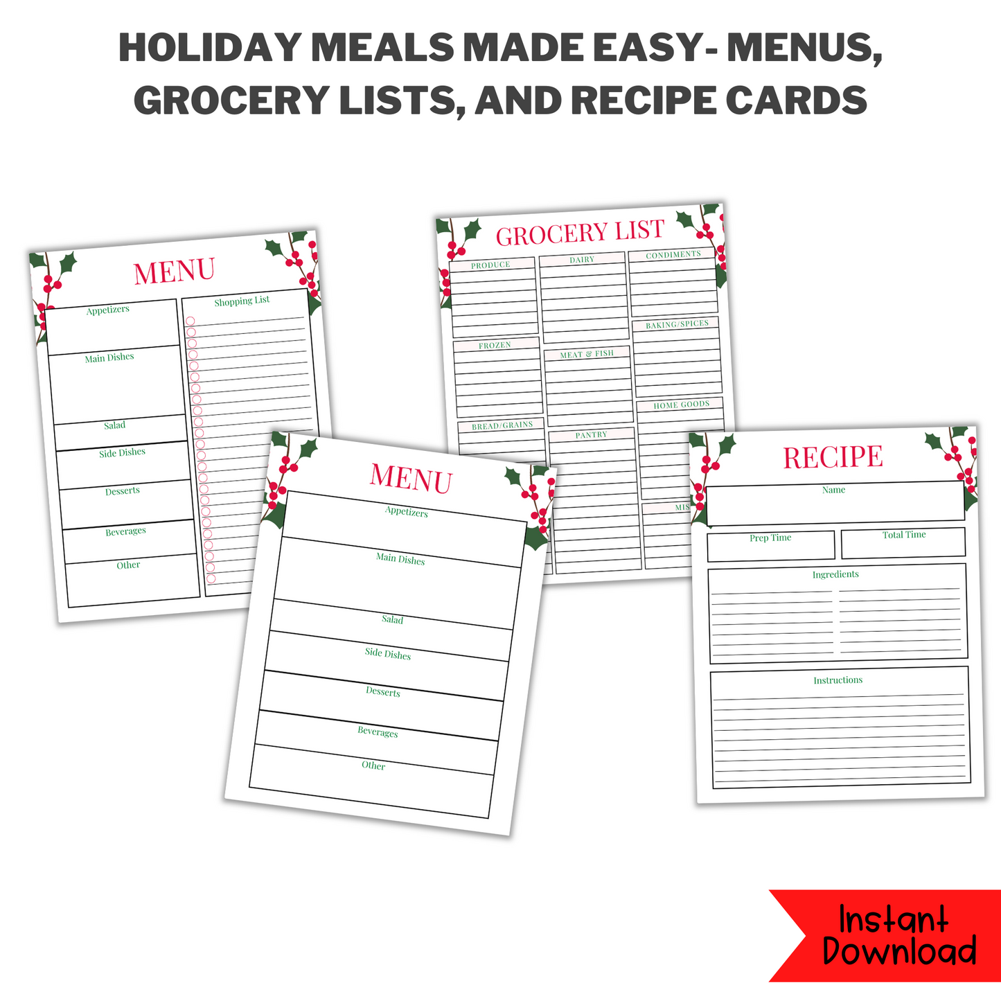 2025 Holiday Planner