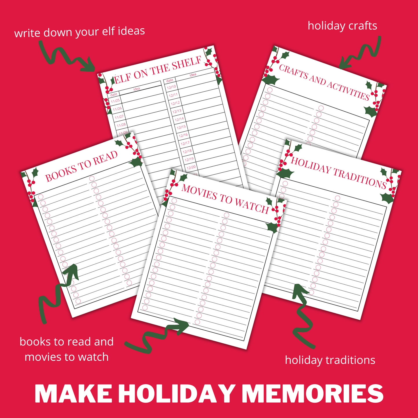 2025 Holiday Planner