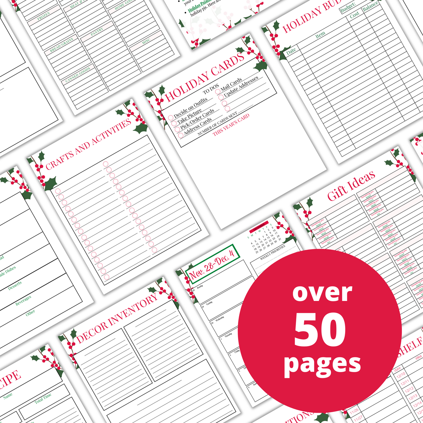 2025 Holiday Planner