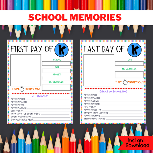 School Memory Book | School Memory Journal