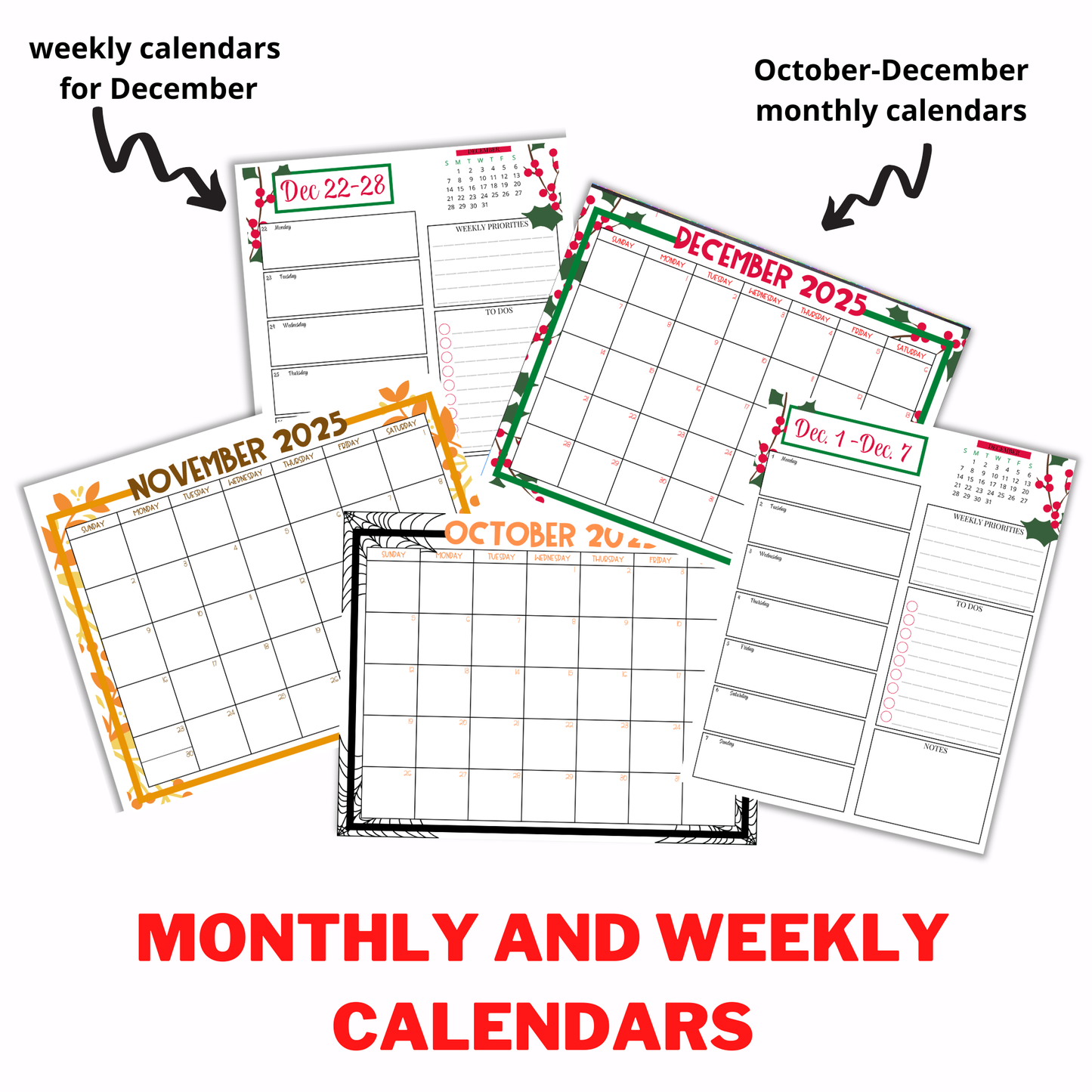 2025 Holiday Planner