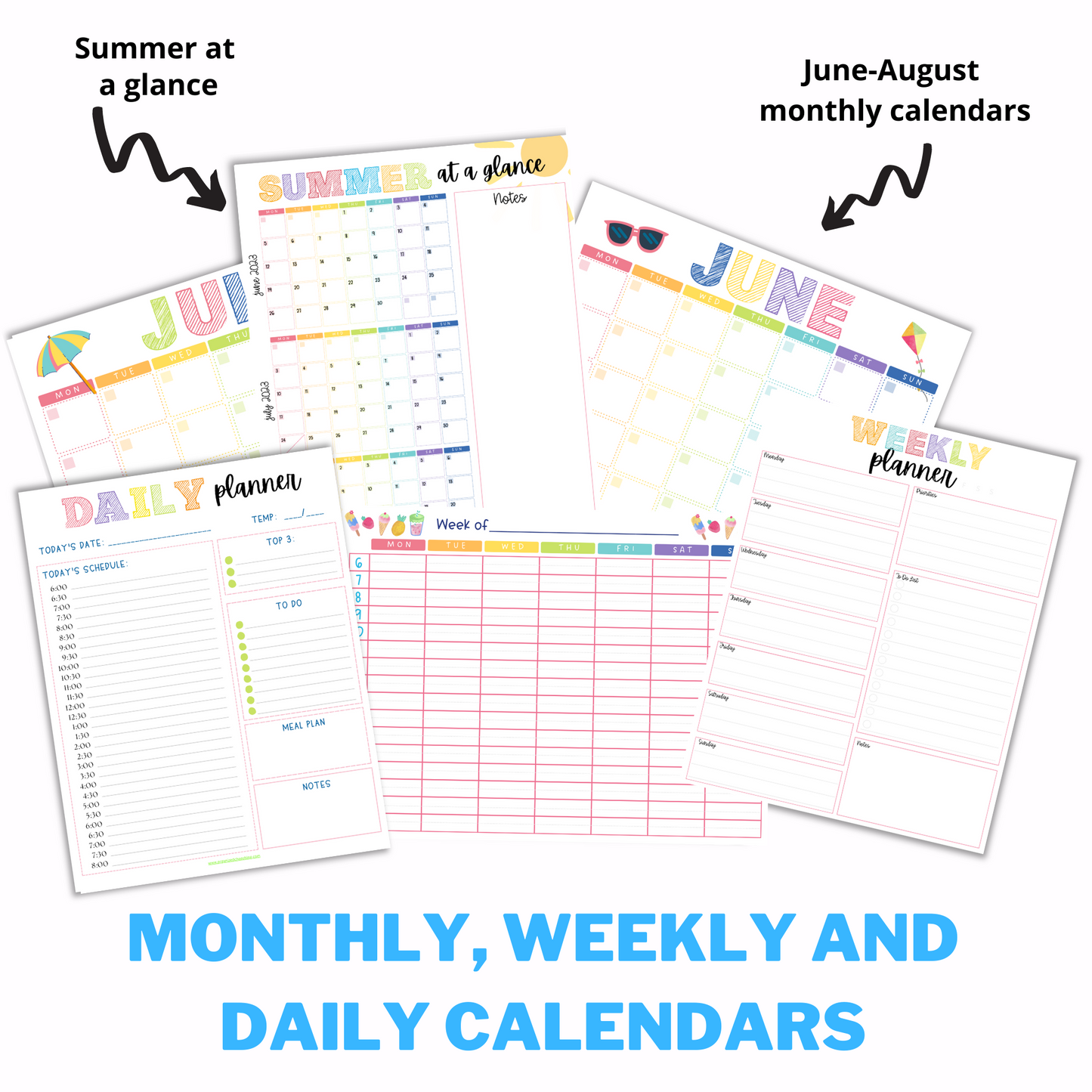 Summer Activities Planner for Moms and Kids