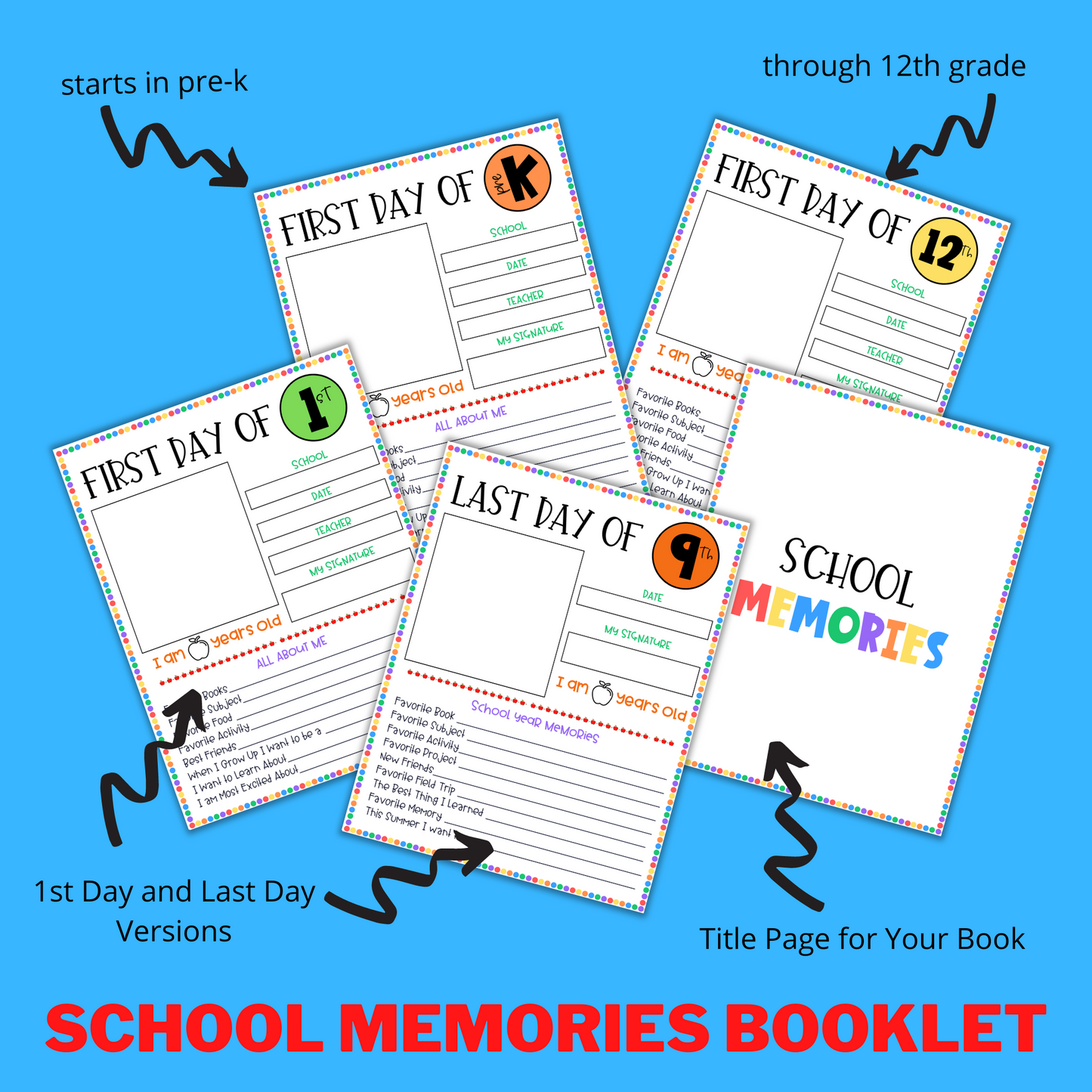 School Memory Book | School Memory Journal