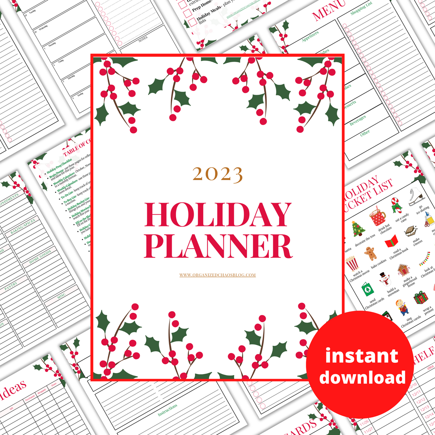 2023 Holiday Planner